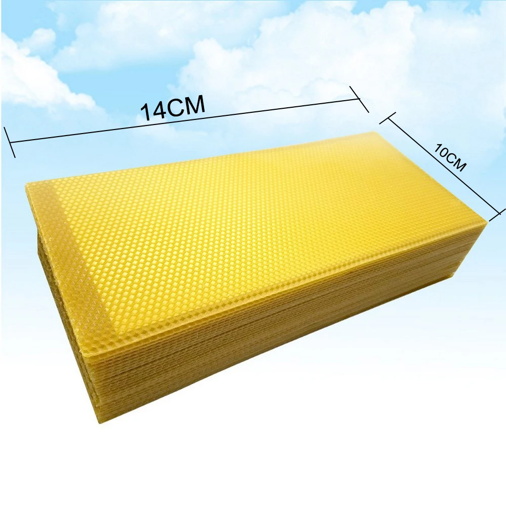 30Pcs Honeycomb Foundation Beeswax Sheets Honey Beekeeping Tool Bees Beekeeper Supplies