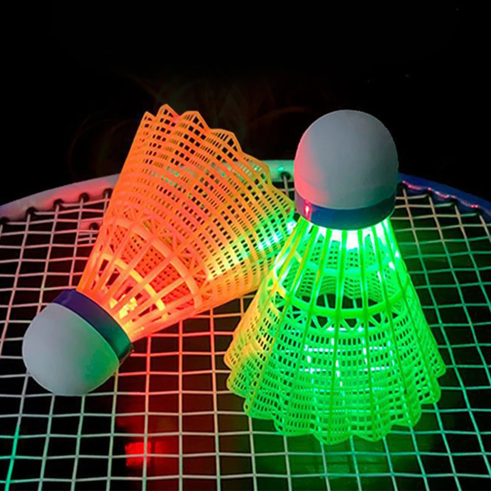 1PC LED Luminous Nylon Badminton Elastic Foam Ball Head Durable Windproof Recreational Training Special Ball
