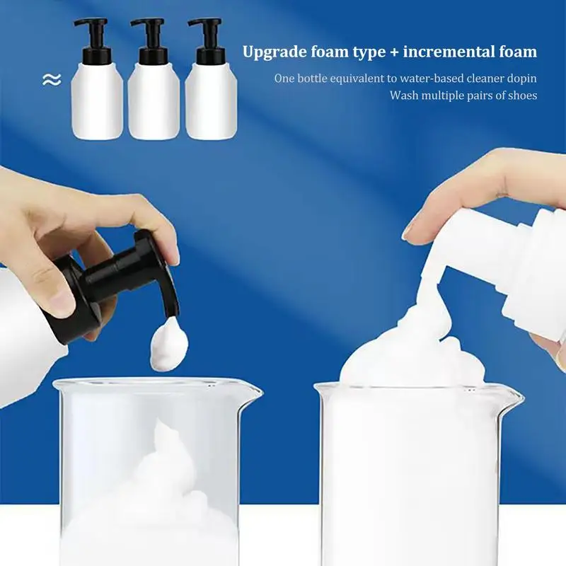 200ML Portable White Shoe Foam Cleaner Shoe Cleaner with Brush Shell Shoes Sneaker Cleaning Accessories Shoes Cleaning Agent 2