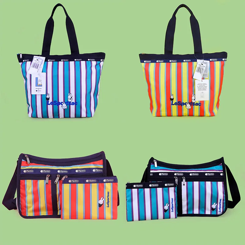 

New Lesportsac Anime Co Branded Cartoon Women's Cloth Lightweight and Versatile One Shoulder Crossbody Large Capacity Bag