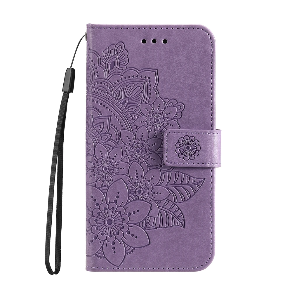 Sunflower Leather Wallet Phone Case - Flip Cover