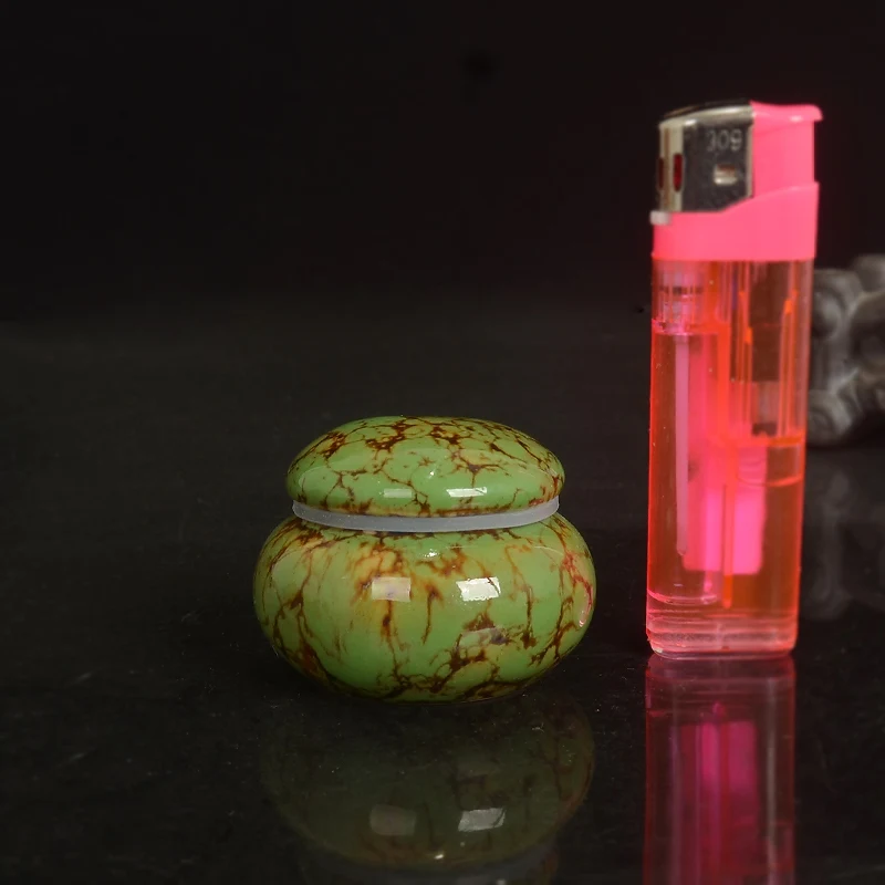Ceramic Sealed Jar Small Tea Jar Fragrance Powder Bottle tea tin box tea canister ceramic storage jar Chinese Medicine Ointment Prescription Divided Into Porcelain Bottle