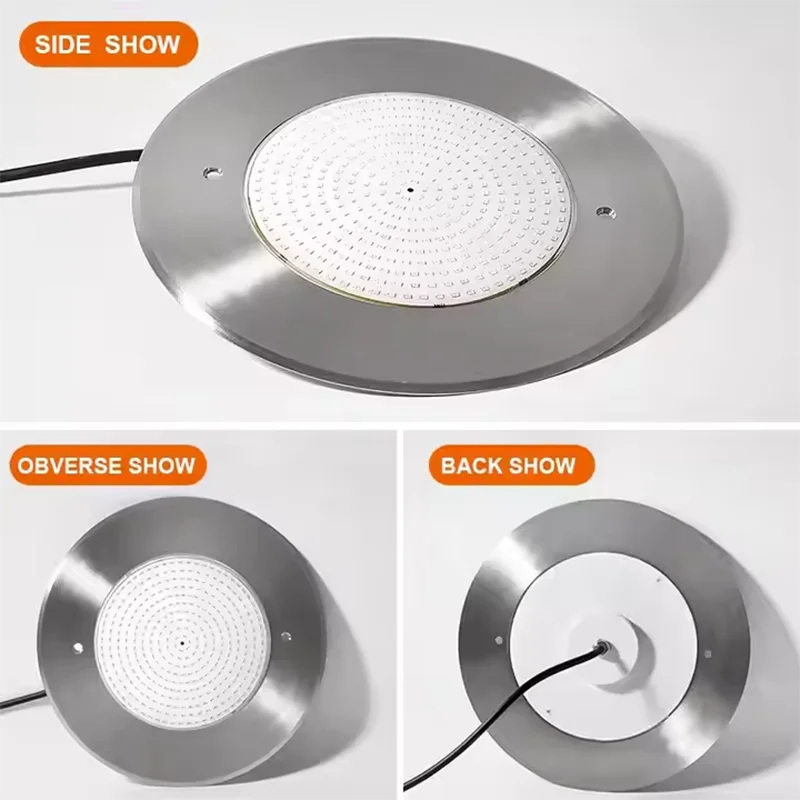 RGB 풀 프로젝터 LED 6W 10W 18W 24W 35W 스테인레스 스틸 12V 수지 충전 방수 IP68 평면 표면 장착