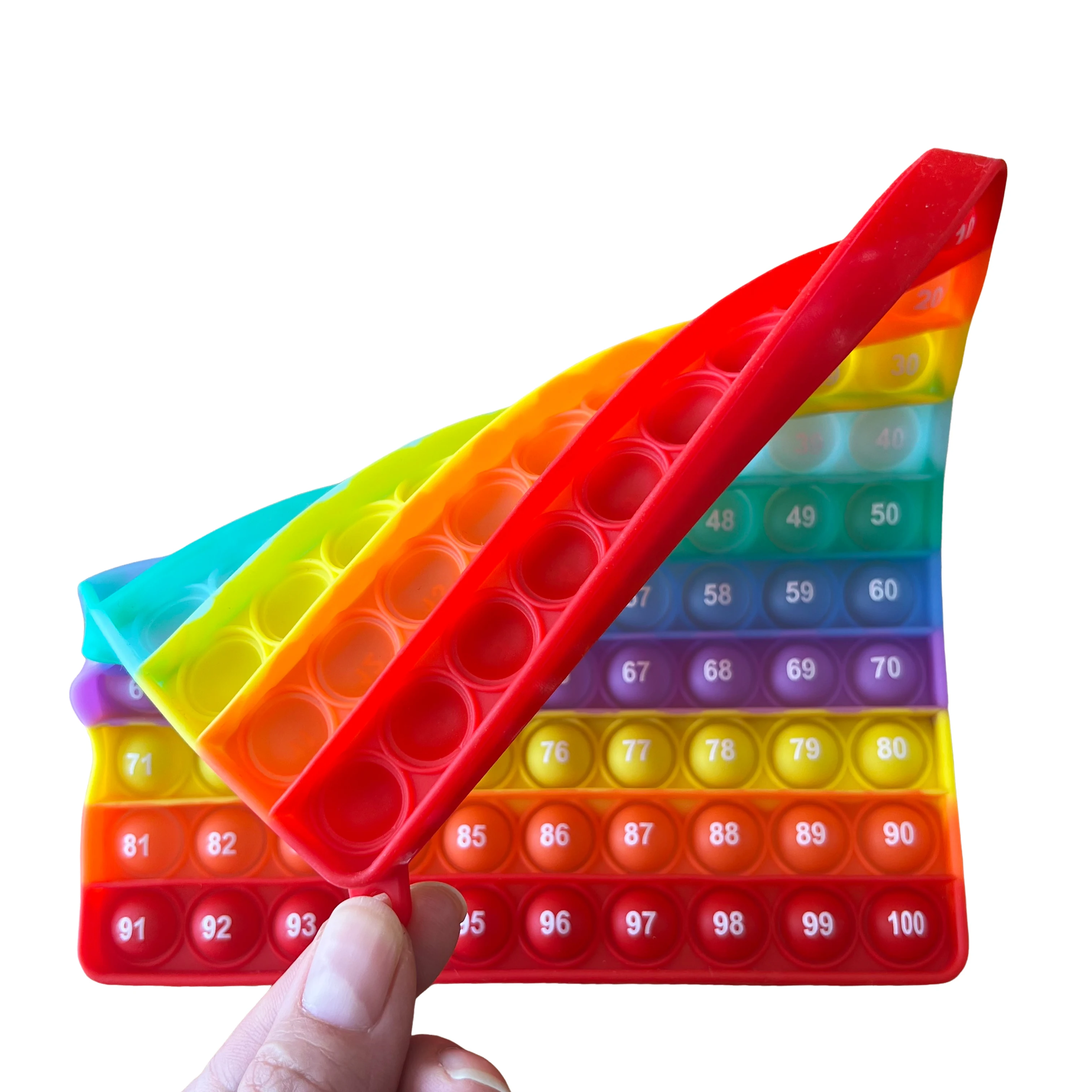 Interaktives Mathe-Lernspielzeug, Silikon-Zählbrett 1-100, sensorisches Zappelspiel für Kinder, pädagogisches Klassenzimmer – Detail 14