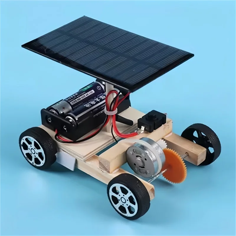 Solar Electric Vehicle STEM Education Kit - Creative Invention and Assembly Puzzle