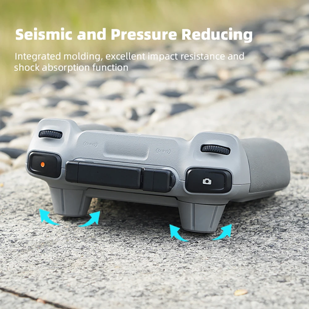 Protège-manette gris pour DJI Mini 3 Pro, Mini 4 Pro et Air 3, illustrant la compacité et la légèreté.
