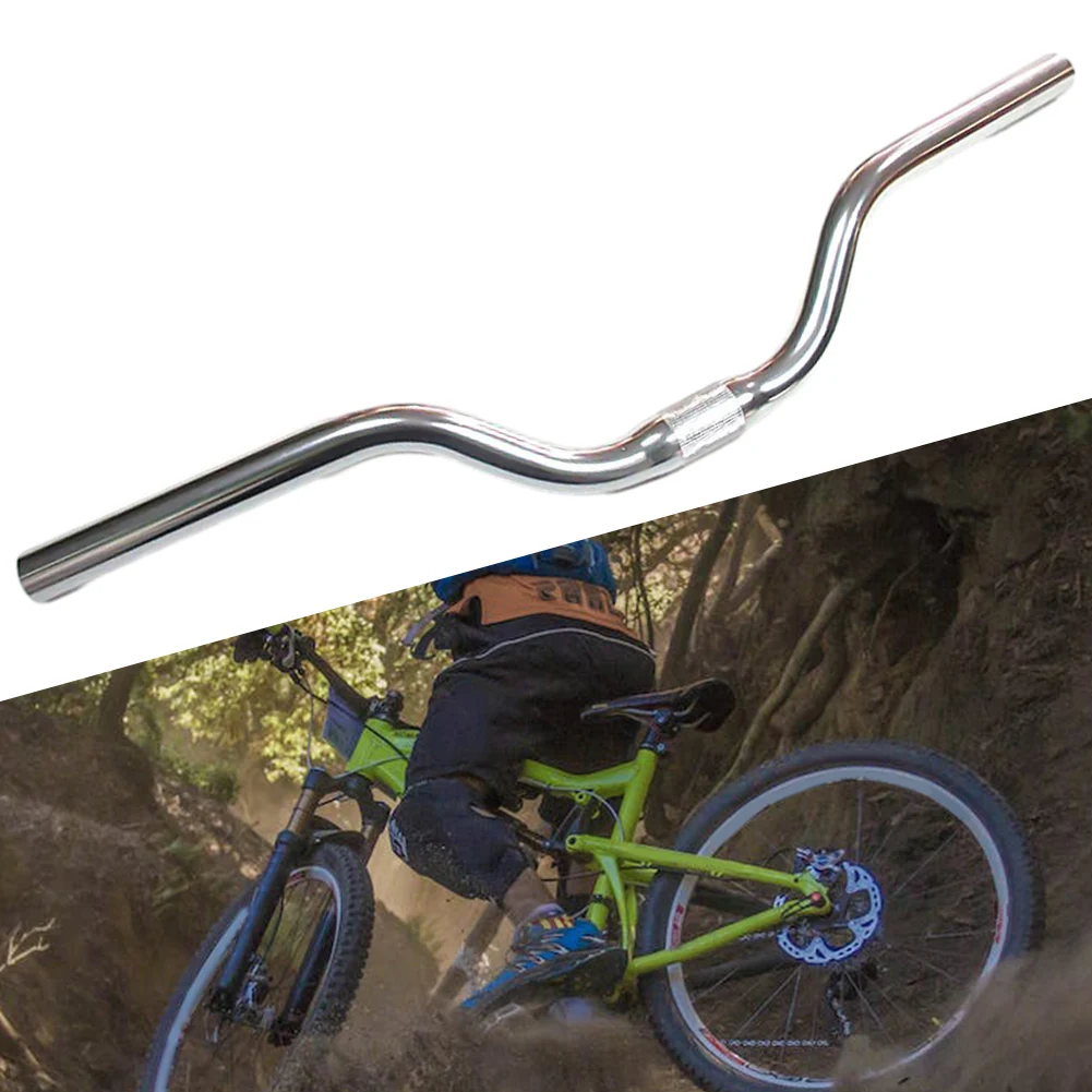High Quality Bike Handlebar 25.4x560mm Bicycle Accessories Silver Swallow Handle Ultralight Handle Bar For Mountain Bike