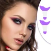 Silicone Triple-Use Beauty Tool for Flawless Makeup Application & Defined Eyes/Lips. Must-Have Cosmetic Collection Addition. 6