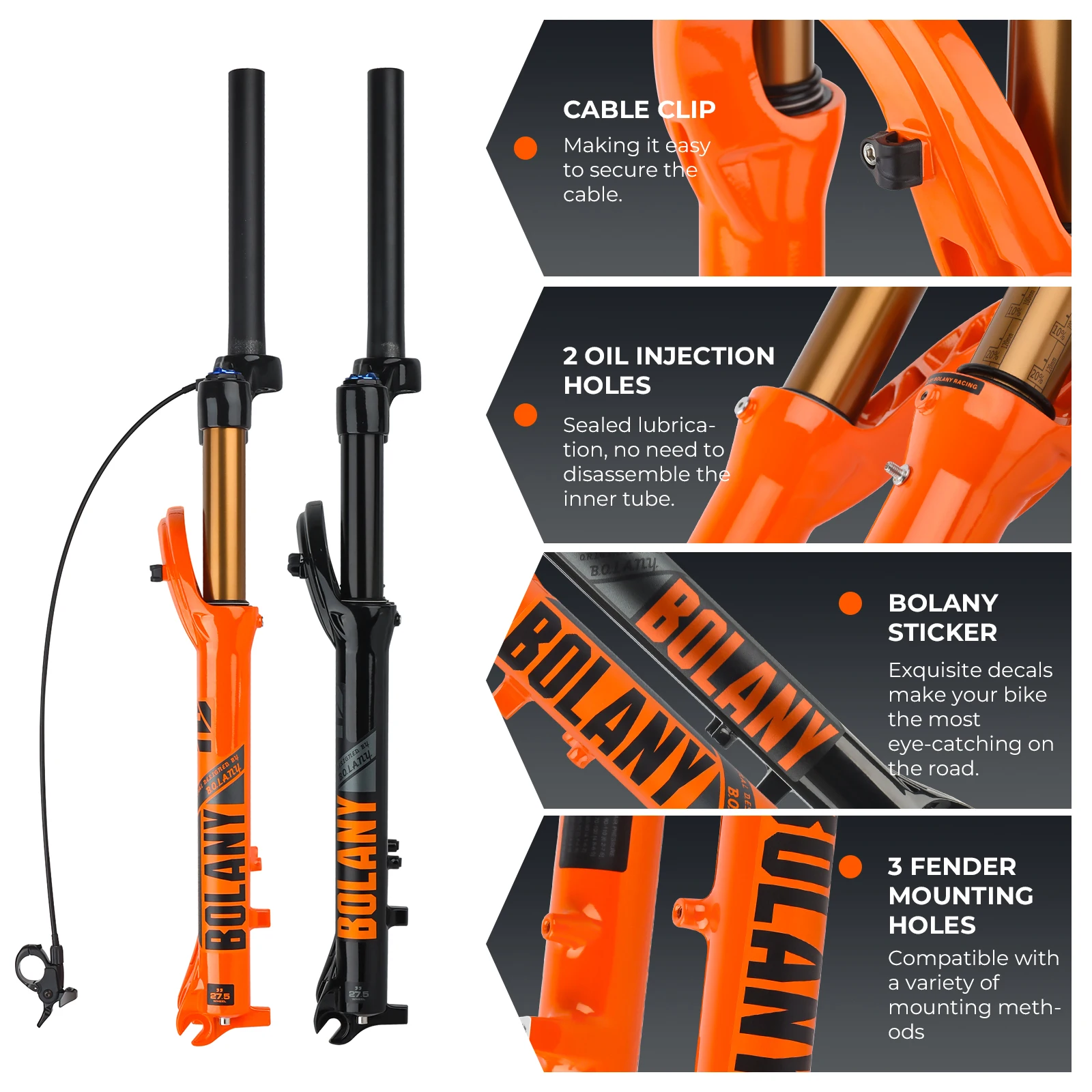 BOLANY MTB Air Suspension Fork 6