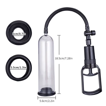 Male Manual Penis Vacuum Pump Amplifiers Enlarger Peniss Increases Thicken And Grows Masturbator Men Sexulaes Toy Adult Supplies 5