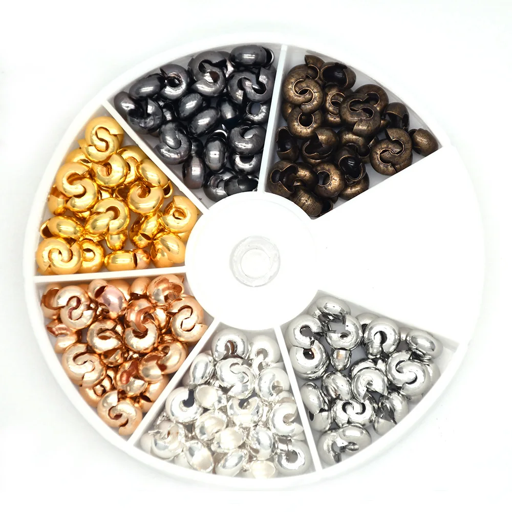 thumbnail image 2 of 500PCS 2mm Crimp Beads - Gold Metal Jewelry Making Supplies For Necklaces & Bracelets 2 of 13