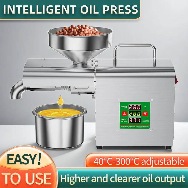 X3 Multi-functional Cold Press Oil Maker for Home Use Supports Various Seeds Smart Oil Extractor
