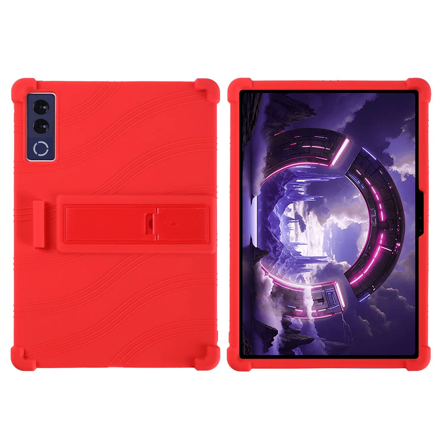 Durable Protective Adjustable Stand Case with Shock-Absorbing Silicone
