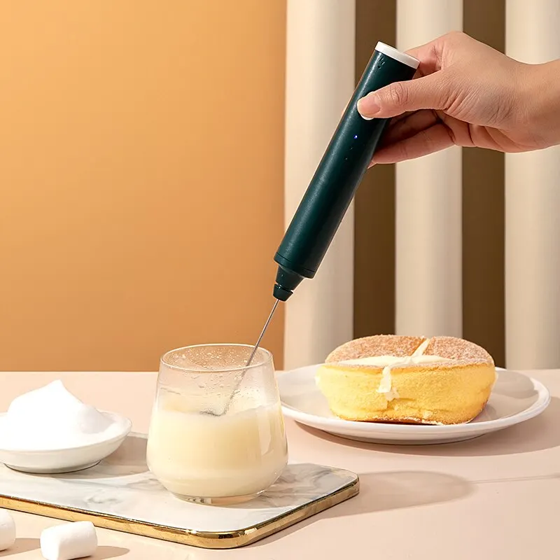 1 PCS USB Rechargeable Handheld Egg Beater 3 Speeds Electric Milk Frother Foam Maker Mixer Coffee Drink Frothing Wand Foamer milk frother egg beater handheld electric whisk