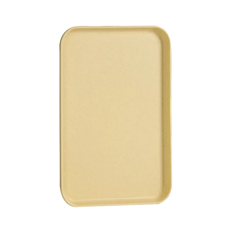 Nordic Plastic Rectangle Desktop Storage Tray Snack Drinking Tray Plate Rectangular Storage Household Kitchen Supplies Hotel 5