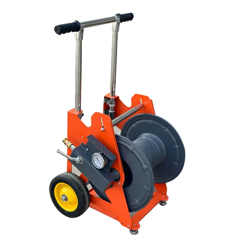 

New Hose Reel with Pressure Gauge for Sewer Nozzles Sewer Jet Machines