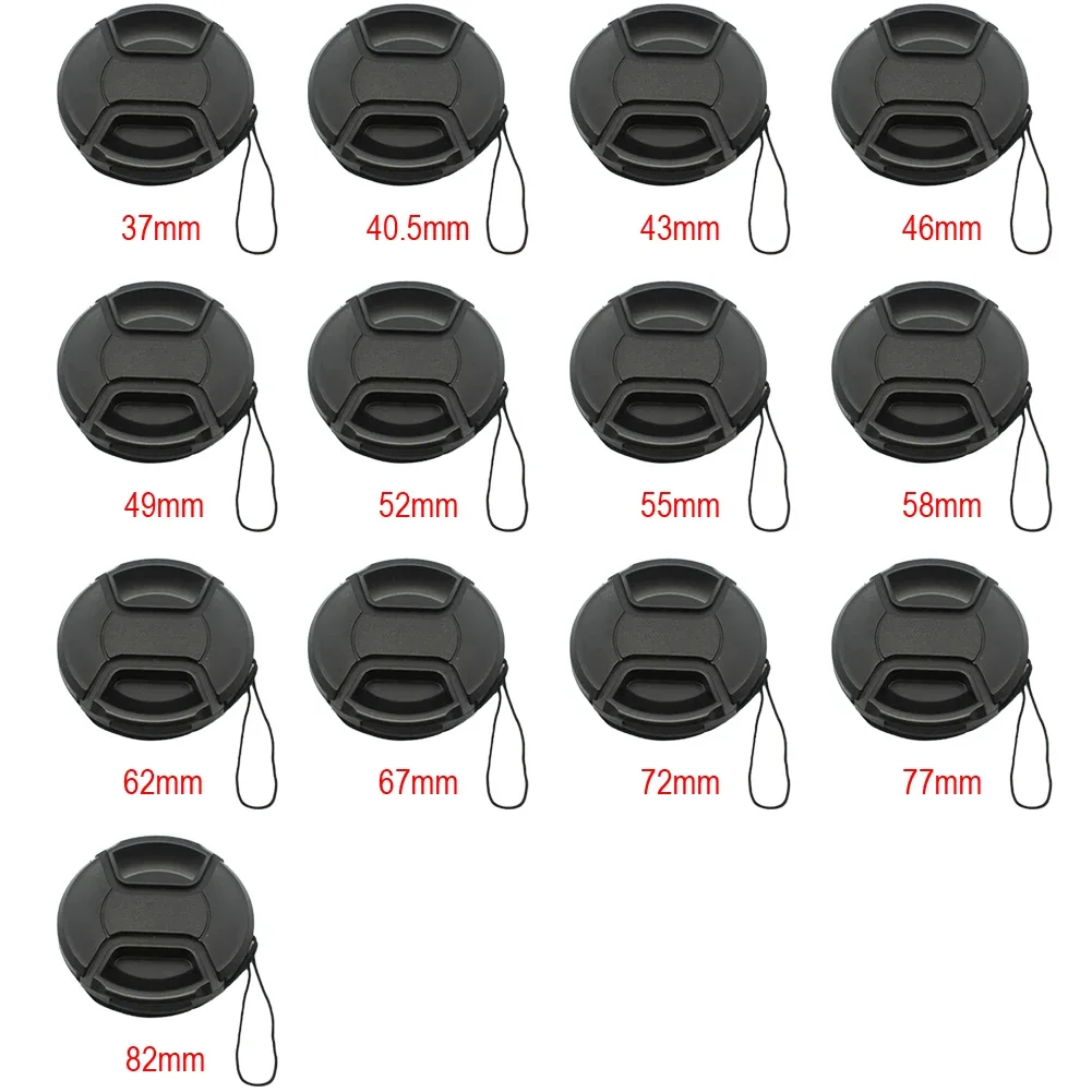 

Wordless Camera Lens Cap Holder 49 52 55 58 62 67 72 77 82mm Lens Cover Dustproof Waterproof Camera Lens Protective Accessories