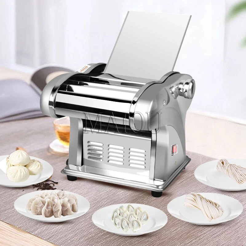 Electric dough sheeter for household/commercial stainless steel noodle maker dough roller presser machine