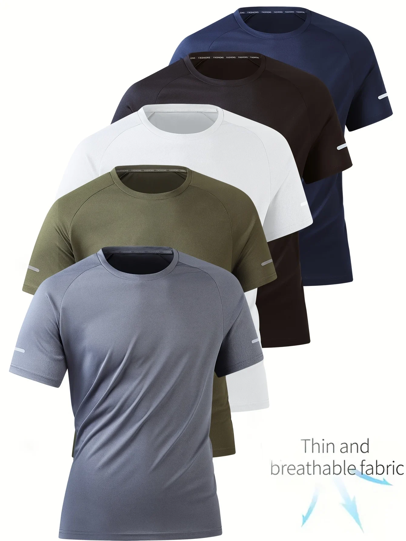 Vêtements de Fitness, T-shirt de sport à manches courtes en soie glacée pour hommes, entraînement de course professionnel pour marathon, séchage rapide