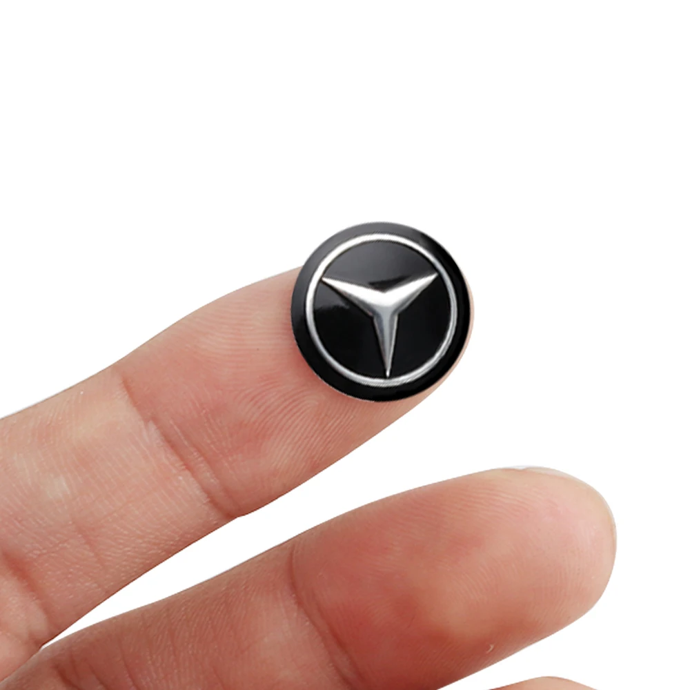 메르세데스 벤츠 A/B/C/E/S 클래스 GLC GLK CLA CLS GLA GLS GLB AMG 용 자동차 알루미늄 배지 리모컨 키 로고 스티커 데칼