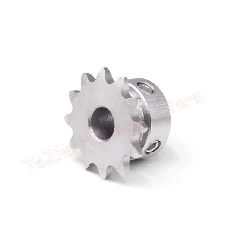 1pc 9 10 11 Teeth 04C 304 Stainless Steel Industrial Drive Sprocket Wheel Chain Gear 9T 10T 11T Bore 6mm 8mm 10mm Groove Step