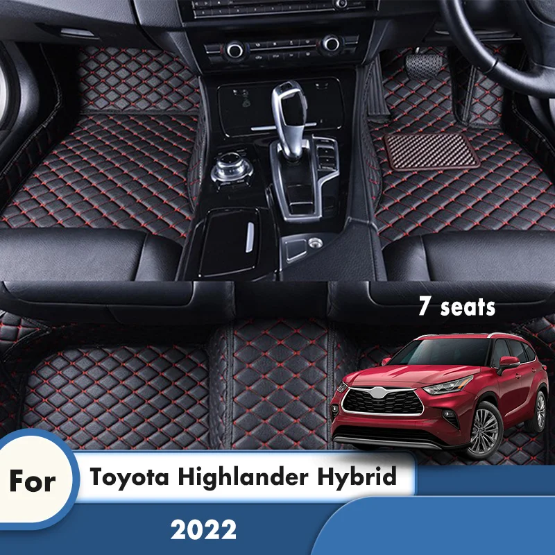 RHD Car Floor Mats For Toyota Highlander Hybrid 2023 2022 (7 Seater