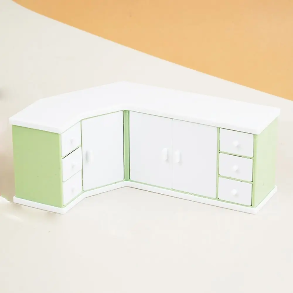 Cash Register Dollhouse Miniature Cashier Checkout Lollipop Snack Rack Mini Cashier Counter Toys Reusable Simulation 3