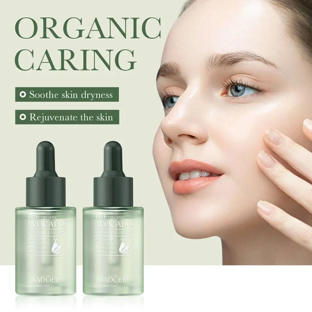 

30ml Avocado Face Essence Organic Shea Butter Moisturizing Anti-Aging Whitening Repairing Nourish Smooth Facial Serum Skin Care