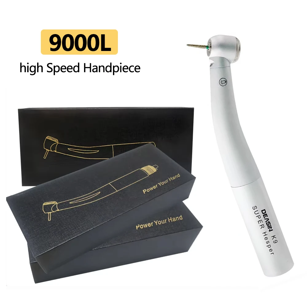 Dental 9000L Typ Glasfaser-Hochgeschwindigkeits-Handstück, Dental-Luftturbine für Kavo-Kupplung mit Glasfaser, Dentalmaterial