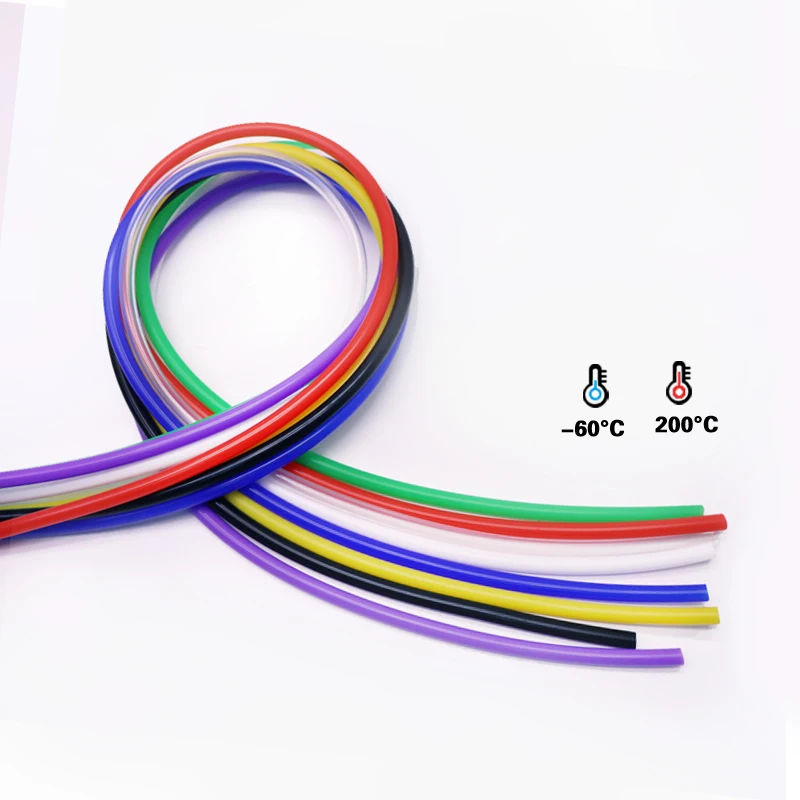 Silicone tube 1/2/5m ID 2 3 4 5 6 7 8mm Flexible Rubber Hose Thickness 1mm Food Grade Soft Milk Beer Drink Pipe Water Connector