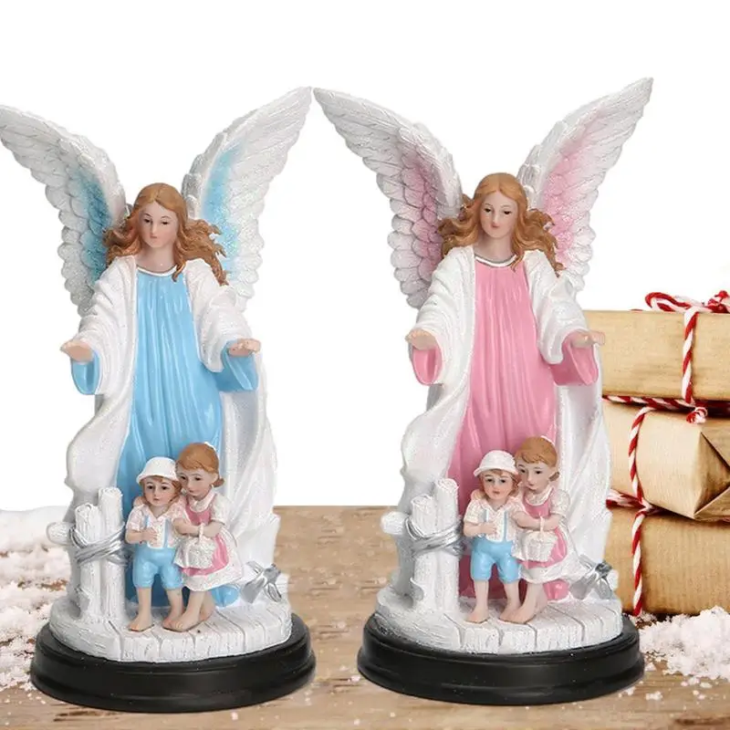

Nordic Retro Angel Girl Figure European Religious Ornaments Little Cute Angel Figures Tabletop Small Ornament Angel Cute