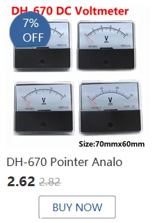 Anlog Amp Meter DH-670 DC Amperemeter Gauge Strom Meter Panel Ampere Meter Strom Tester dc amp meter DC1A2A3A5A1015A2030A50A100A – Detail 5