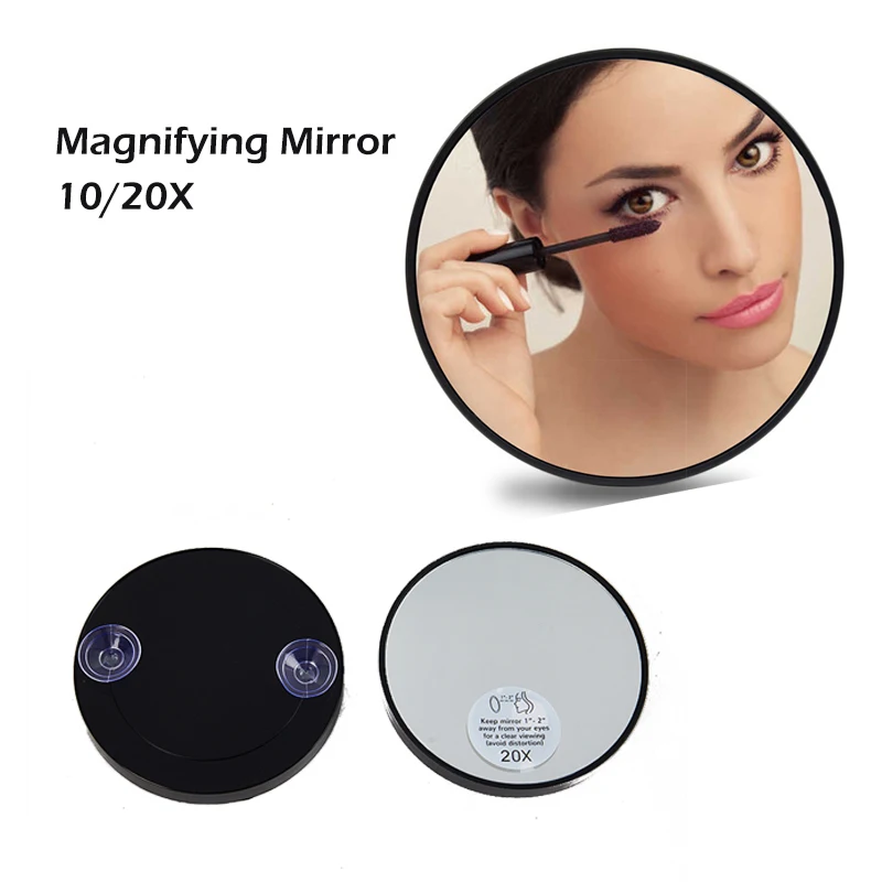 Accessoire Beauté Precision Miroir Grossissant MIYADIVA 30X Avec Lumière - 3 Couleurs, Ventouse, Pour Maquillage Précis Miroir Grossissant 30x