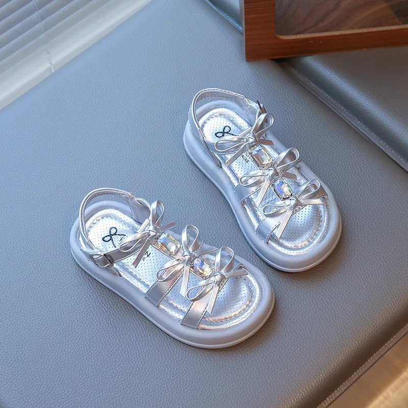 high-quality Summer Comfortable Kids Sandals for Boys Girls Children Girl Beach Shoes flat bow Sandals School Shoes Kids