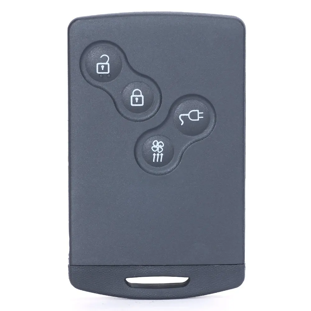 Key case car key shell car remote key car key key shell KEYECU Replacement Smart Card Remote Key Shell Case 4B For Renault Zoe Megane III Fluence Laguna III Scenic 2009-2015 285975779R