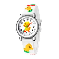 cute sweet silicone band Duck style Children's cartoon watch 1