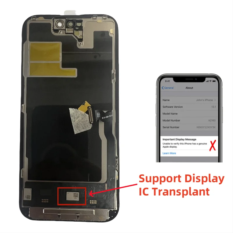 Écran De Remplacement IPhone 14 - Original OLED Reconditionné, Soft OLED, Hard OLED, LTPS Ou LCD