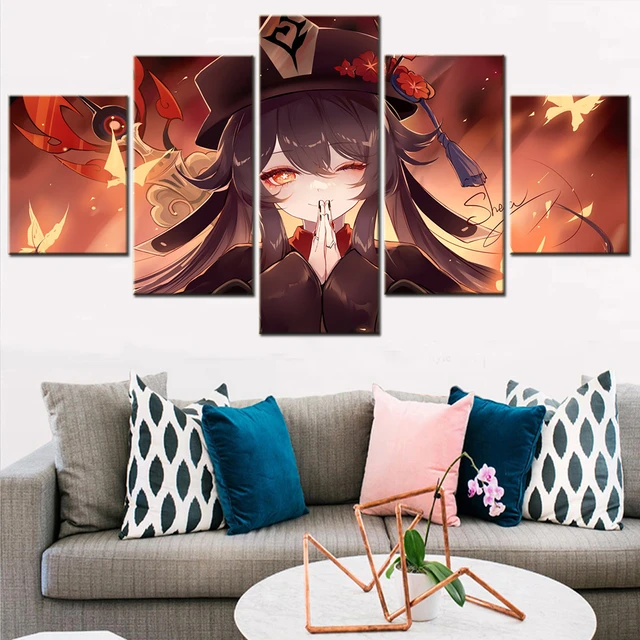 Anjos da morte cartaz anime pintura em tela estilo moderno imagem da parede  para sala de estar decoração casa - AliExpress