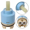 Fit For Most Sink Faucets Lever Tap Mixer Tap Cartridge Bathroom Kitchen 35/40mm Ceramic Disc Durable Fittings 4
