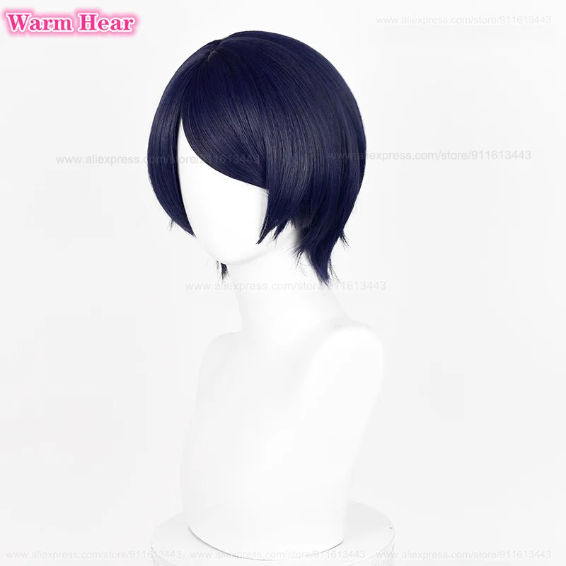 Game P5 Synthetic Hair Yusuke Kitagawa Short 29cm Blue Black