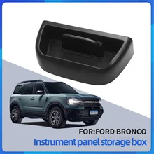 

Instrument Panel Storage Box For Ford Bronco Sport 2021 On-Slip Mat/ABS Organizer Containers Holder Auto Parts Center Console