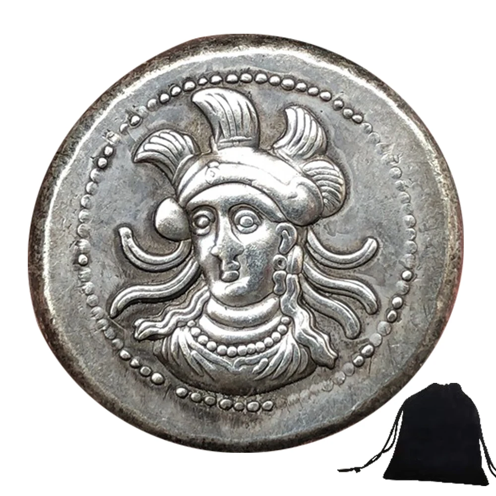 

Роскошная Античная греческая Империя богиня, забавная 3D фотомонета/удачи, памятная монета, забавная монета + подарочная сумка