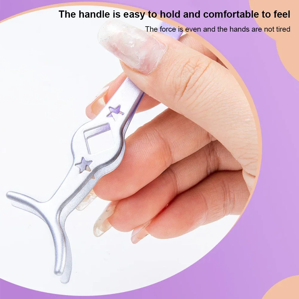 Description Picture 6 of itemFalse Eyelash Tweezers Fake Eye Lash Applicator Eyelash Extension Curler Nipper Auxiliary Clip Clamp Makeup Forceps Tools
