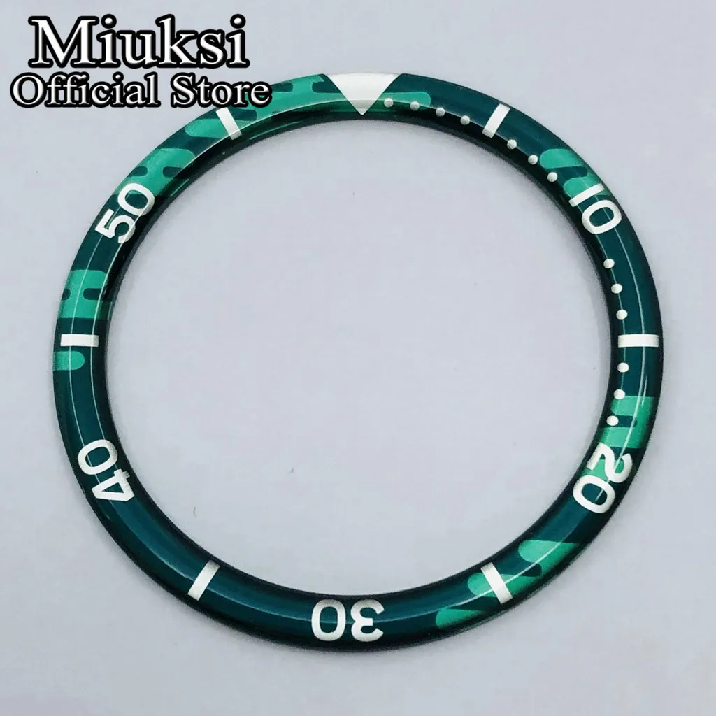 Premium Flat Resin Aluminum Alloy Bezel - 38mm Replacement Watch Accessory