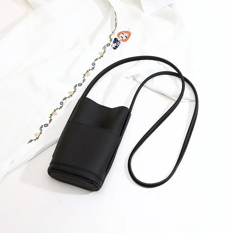 Women Pu Leather Mobile Phone Bag Minimalist Casual Crossbody Bag Fashion Versatile Waterproof Shoulder Bag Pure Color Tote Bags 11