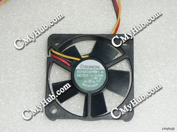 

Для SUNON KD1205PFB1-8 DC12V 0,9 W 5010 5CM 50MM 50x50x10MM 3pin охлаждающий вентилятор