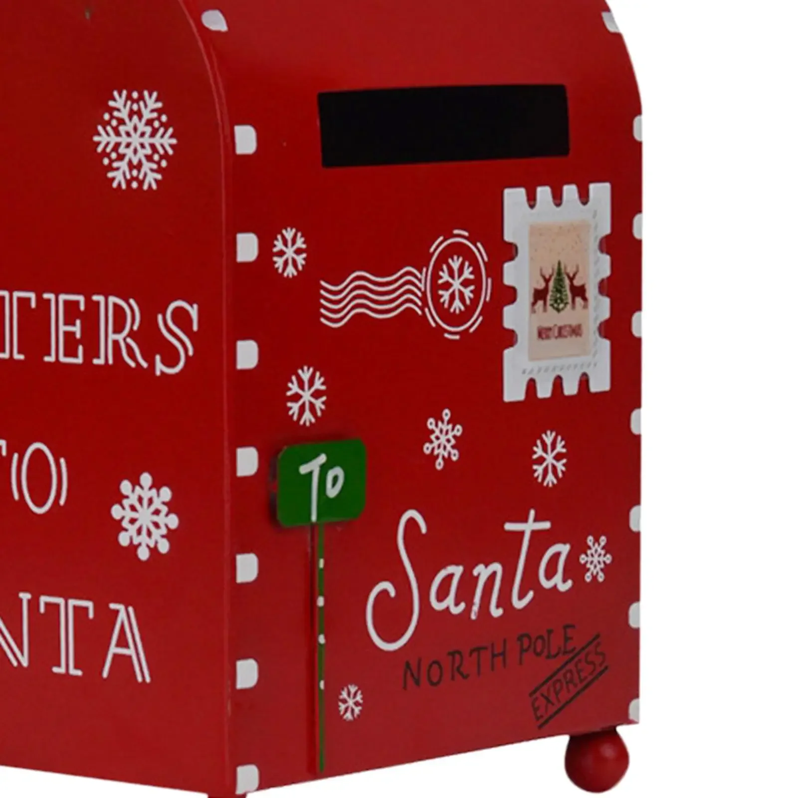 Description Picture 6 of itemChristmas Express Mail Box Mini Mailbox Postbox Christmas Decoration Mailbox for Indoor Outdoor Patio Holiday Garden Backyard