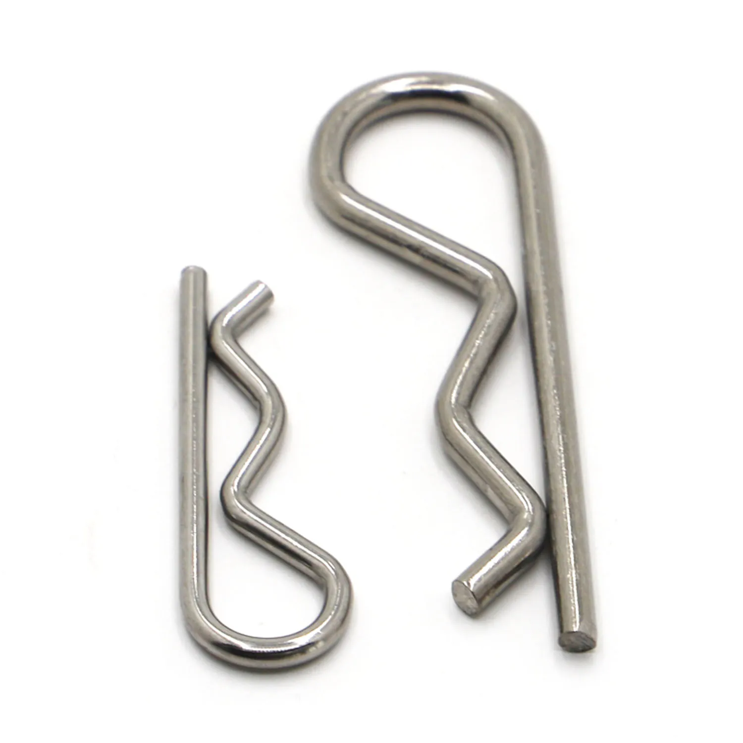 304 Stainless Steel R Shaped Spring Cotter Clip Pin M1 M1.2 M1.6 M1.8 M2 M2.5 M3 M3.5 M4 M5 Fastener Hardware for Repairing Cars