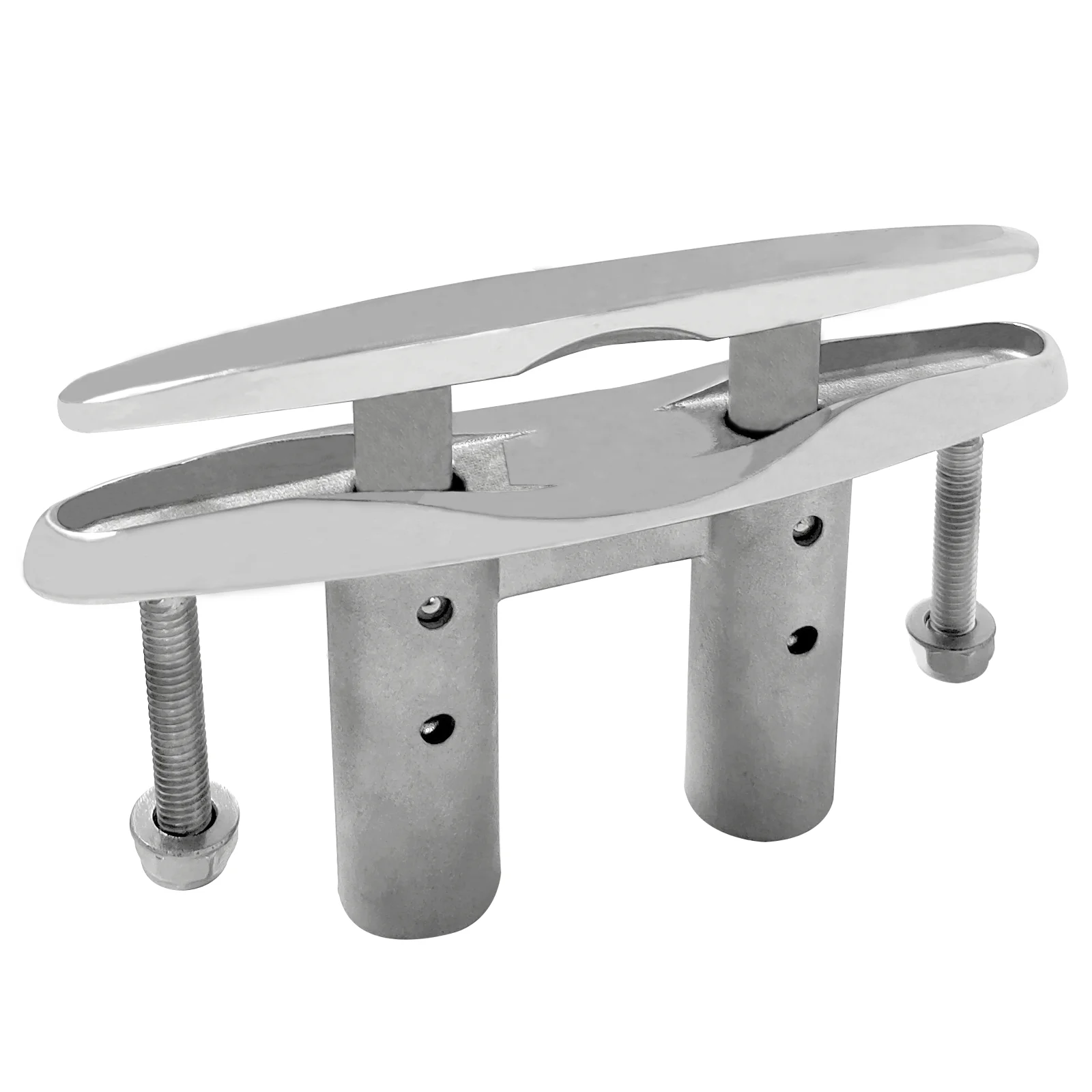 

Boat 316 Stainless Steel 6"(150mm) Ship Mooring Dock Cleat Double-Deck Pull Up Flush Mount Cleat Lift for Kayak