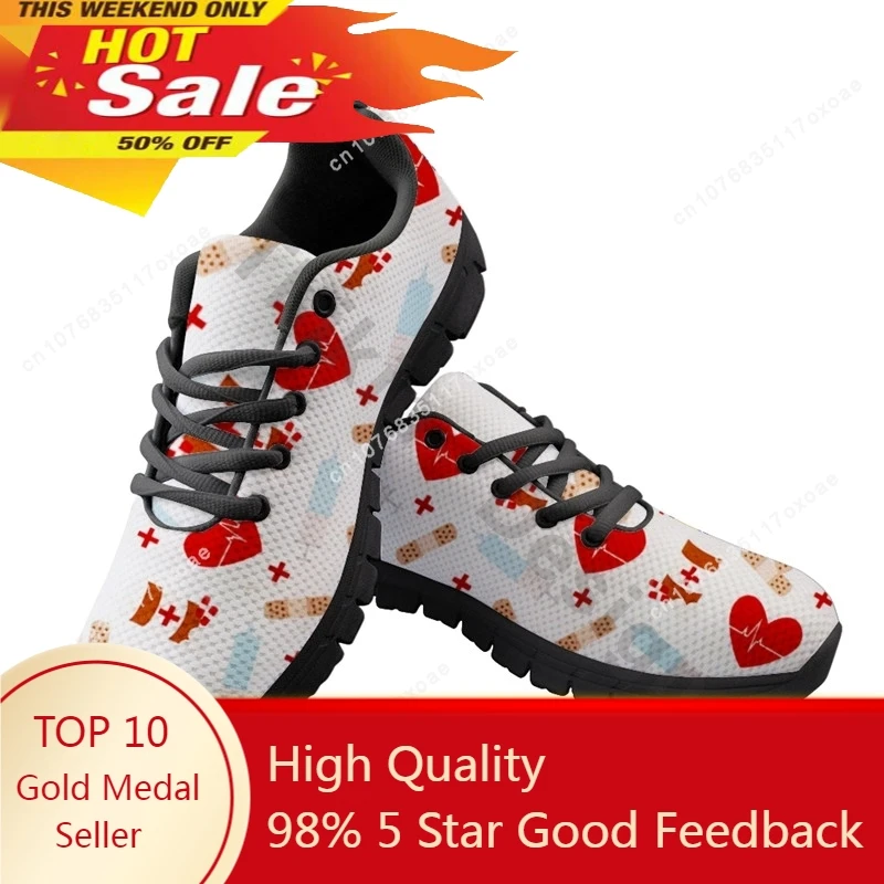 

Breathable Women Sneakers Cute Girls Platform Nurse Shoes For Custom New Style Light Mesh Shoes Outdoor Chunky Trainers Zapatos